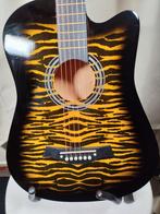 Western gitaar 3/4 met tijgerprint design, Muziek en Instrumenten, Snaarinstrumenten | Gitaren | Akoestisch, Ophalen of Verzenden