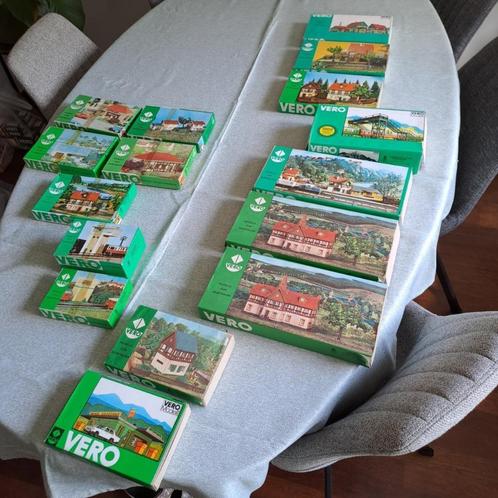Verzameling Vero bouwpakketten jaren 60-70, Hobby en Vrije tijd, Modeltreinen | H0, Nieuw, Brug, Tunnel of Gebouw, Gelijkstroom