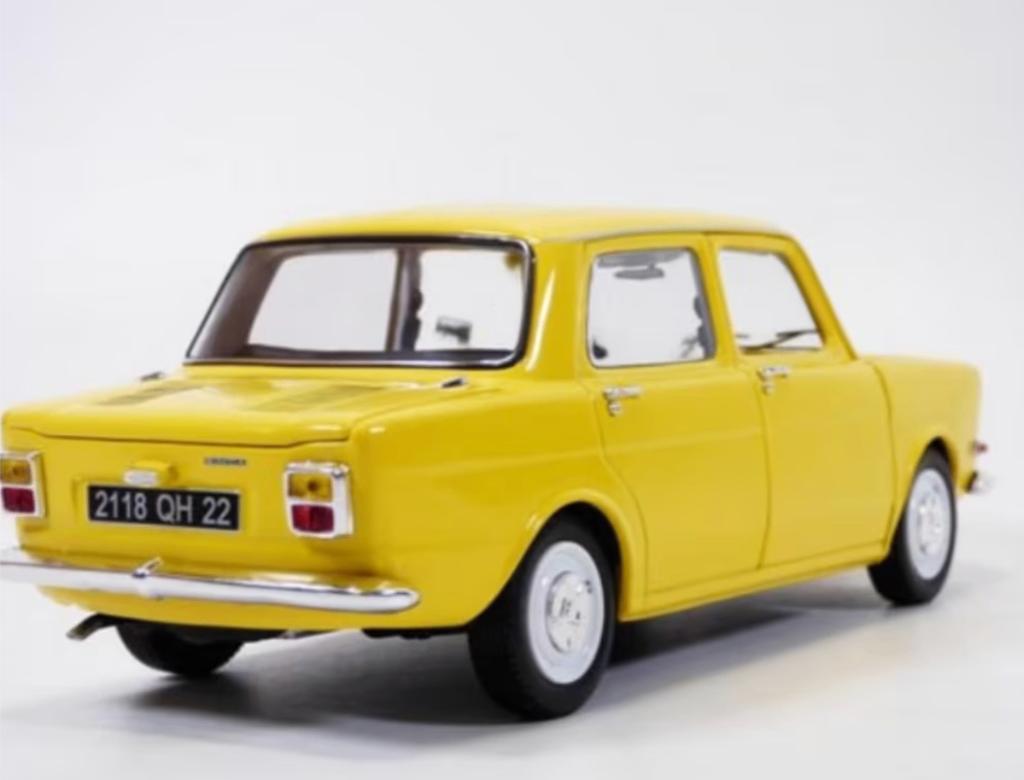 185714 Simca 1000 LS Maya Yellow Norev 1/18 3551091857143