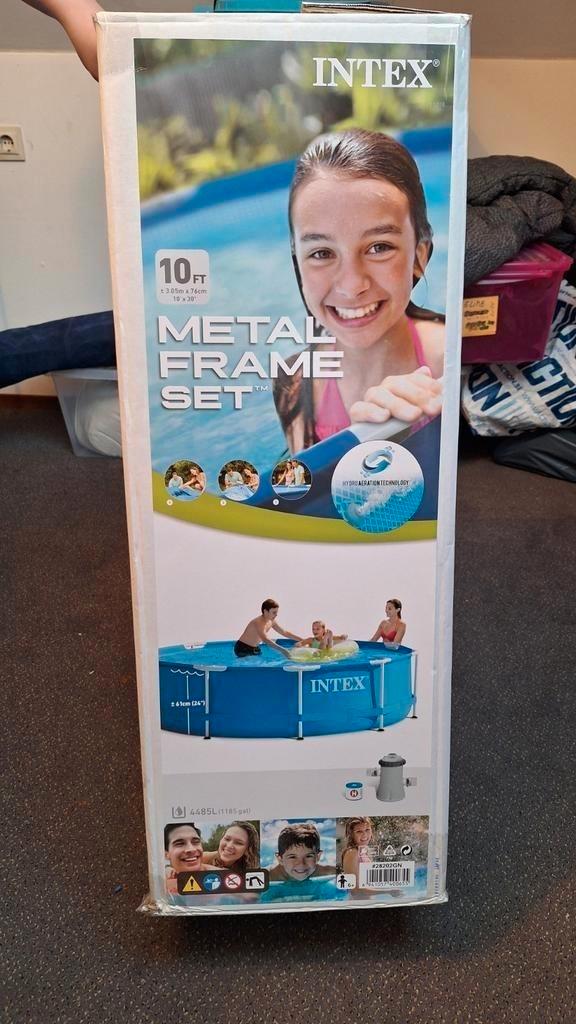 INTEX buitenzwembad 3.05 x 76 plus allerlei toebehoren, Tuin en Terras, Zwembaden, Zo goed als nieuw, Minder dan 80 cm, 200 tot 400 cm