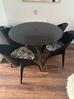 Opklapbare eettafel set Pascal Mourgue, Ophalen, Gebruikt, 100 tot 150 cm, Rond