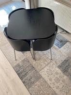 Ikea fusion vintage vierkante eettafel met 4 stoelen, Ophalen of Verzenden, Zo goed als nieuw, Vierkant, 50 tot 100 cm