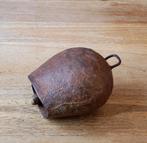 Oude ijzeren koeienbel met houten klepel, Antiek en Kunst, Ophalen of Verzenden