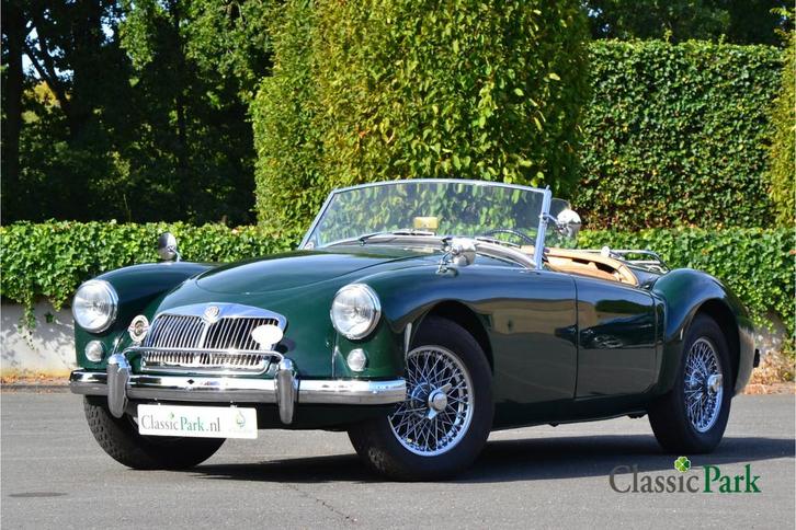 MG MGA 1500 Roadster (1800 cc) (bj 1959), Auto's, Oldtimers, Bedrijf, Te koop, Lederen bekleding, Open dak, MG, Benzine, Cabriolet