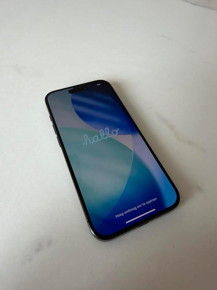 iPhone 15 Pro 256GB Zwart - Goede staat!, Telecommunicatie, Mobiele telefoons | Apple iPhone, Gebruikt, 256 GB, Zonder abonnement