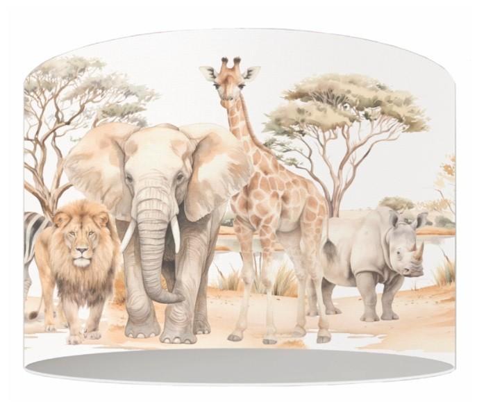 Hanglamp Kinderlamp op Safari Dieren Designed4Kids, Kinderen en Baby's, Kinderkamer | Inrichting en Decoratie, Nieuw, Lamp, Ophalen of Verzenden
