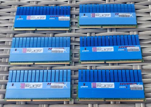 6x 2GB Kingston HyperX DDR3-1866MHz CL9 SDRAM geheugen, Computers en Software, RAM geheugen, Gebruikt, Desktop, DDR3, Ophalen of Verzenden
