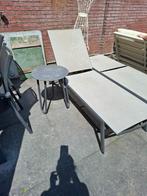 Life ligbedden met bijzet tafeltje, Tuin en Terras, Ophalen, Zo goed als nieuw, Aluminium, Verstelbaar
