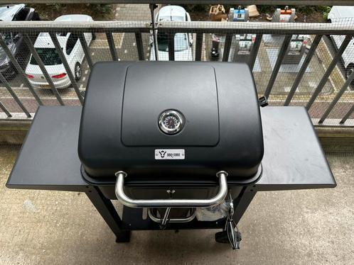 BBQ-Toro Charcoal Grill Troller 120x55x105-139cm, Tuin en Terras, Houtskoolbarbecues, Zo goed als nieuw, Met accessoires, Ophalen