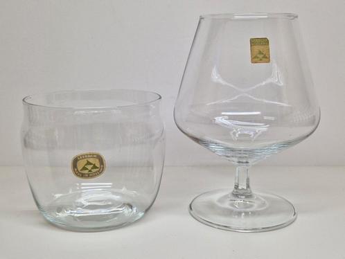 A.D. Copier Aristo Cognacglas & kom, 1950 & 1965., Antiek en Kunst, Antiek | Glas en Kristal, Ophalen of Verzenden