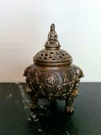 Bronzen wierrookpot 16 cm, Ophalen of Verzenden, Brons