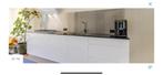 Composiet keukenblad incl rvs spoelbak en gaskookplaat, Huis en Inrichting, Keuken | Keukenelementen, Ophalen, Gebruikt, 200 cm of meer