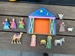 Leuke houten kerststal boor kinderen om mee te spelen, Ophalen of Verzenden, Zo goed als nieuw