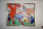 schilderij Jan van Diemen Nederlands hockey 1988, Ophalen of Verzenden
