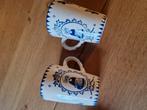 DELFSBLAUWE BROCANTE BEKERS 🌷🌷 HOLLAND 2X, Ophalen of Verzenden