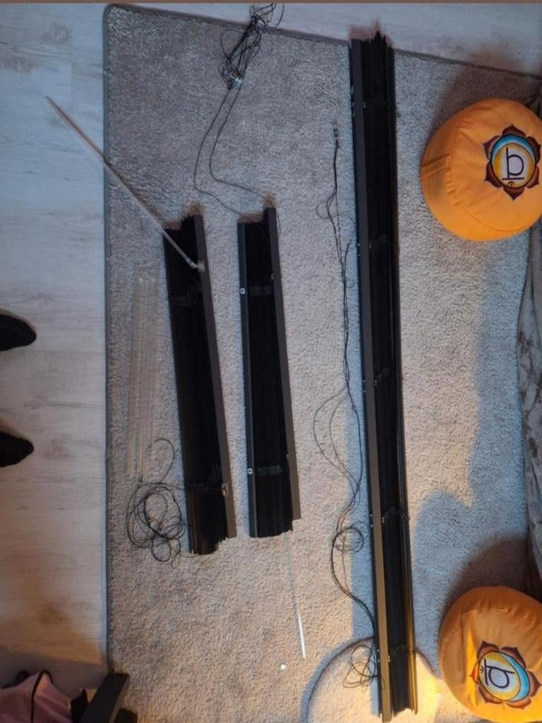 Zwarte matte luxaflex - diverse maten, Ophalen, Gebruikt, Zwart, 150 tot 200 cm