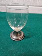 -	Port glas op zilveren voet, Verzamelen, Ophalen of Verzenden