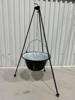Heksenketel emaille complete set met deksel, Tuin en Terras, Vuurschalen, Ophalen of Verzenden, Nieuw