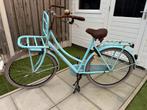 Vogue transportfiets dames met drager turqoise stationfiets, Ophalen, Gebruikt, Overige merken, (Extra) lage instap