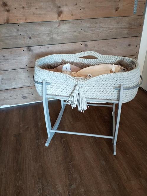Mozes Wieg! Babyrace / Clair de Lune! + standaard!, Kinderen en Baby's, Babywiegjes en Ledikanten, Zo goed als nieuw, Wieg, Ophalen of Verzenden