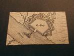 Zeldzame mini gravure - Vesting Orsoy (D) - 340 jr oud!, Ophalen of Verzenden