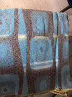 Vintage wollen deken retro print, Huis en Inrichting, Woonaccessoires | Plaids en Woondekens, Ophalen of Verzenden, Gebruikt