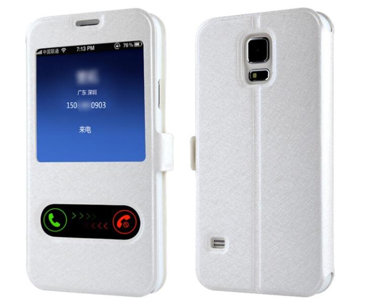 S-View Cover voor Galaxy S5 met Magneet Knop _ Wit, Telecommunicatie, Mobiele telefoons | Hoesjes en Frontjes | Samsung, Nieuw