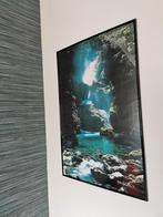 Ingelijste poster van een waterval, Ophalen, Rechthoekig Staand, Deurposter of groter, Zo goed als nieuw