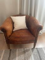 Leren stoeltje chesterfield stijl, Huis en Inrichting, Ophalen, Gebruikt, Leer