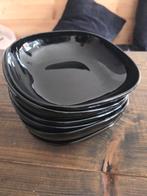 Zwarte diepe borden 6x.( Ikea.), Ophalen, Porselein, Overige stijlen, Bord(en)
