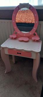 Roze kaptafel voor kinderen, Kinderen en Baby's, Kinderkamer | Tafels en Stoelen, Ophalen, Gebruikt, Tafel(s)