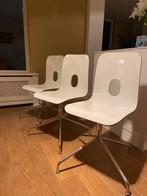 Design eetkamer stoelen, Huis en Inrichting, Ophalen of Verzenden, Wit, Zo goed als nieuw