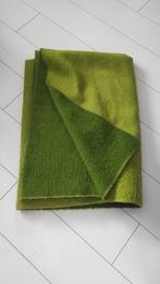 Vintage groene wollen deken Woolly, Gebruikt, Eenpersoons, Ophalen of Verzenden, Deken of Dekbed