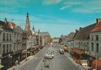 BREDA Grote Markt met Grote Kerk Bus en Terras, Verzamelen, 1960 tot 1980, Ongelopen, Noord-Brabant, Verzenden