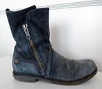 Echt leren laarsjes - navy / donker blauw - maat 28, Ophalen, Gebruikt, Meisje, Twins
