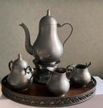 Tinnen kannen, servies, onderzetters, maatbekertjes., Antiek en Kunst, Antiek | Tin, Ophalen of Verzenden