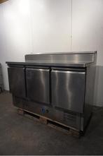 RVS horeca Saladette, koelwerkbank 3-deurs koeling, Gebruikt, Ophalen of Verzenden, Koelen en Vriezen