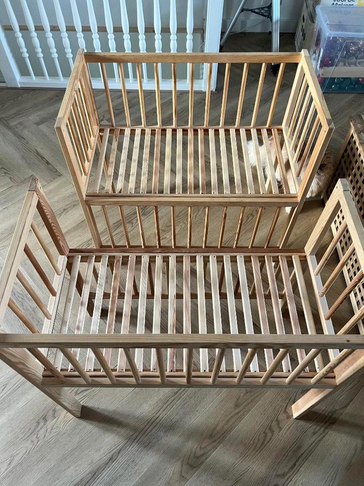 Co sleepers tweeling, Kinderen en Baby's, Tweelingen en Meerlingen, Gebruikt, Box, Bedje of Wieg, Ophalen