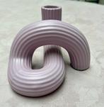 Lila kandelaar van keramiek, Huis en Inrichting, Woonaccessoires | Kandelaars en Kaarsen, Ophalen of Verzenden, Zo goed als nieuw