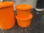 Tupperware Oranje Zonnedeksel - Gebruikt, Ophalen of Verzenden, Gebruikt, Oranje, Bus of Trommel