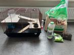 Complete hamsterkooi met extra’s, Kooi, Minder dan 75 cm, Zo goed als nieuw, Ophalen