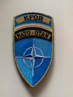 NATO OTAN KFOR Patch, Ophalen of Verzenden, Luchtmacht, Nederland, Embleem of Badge