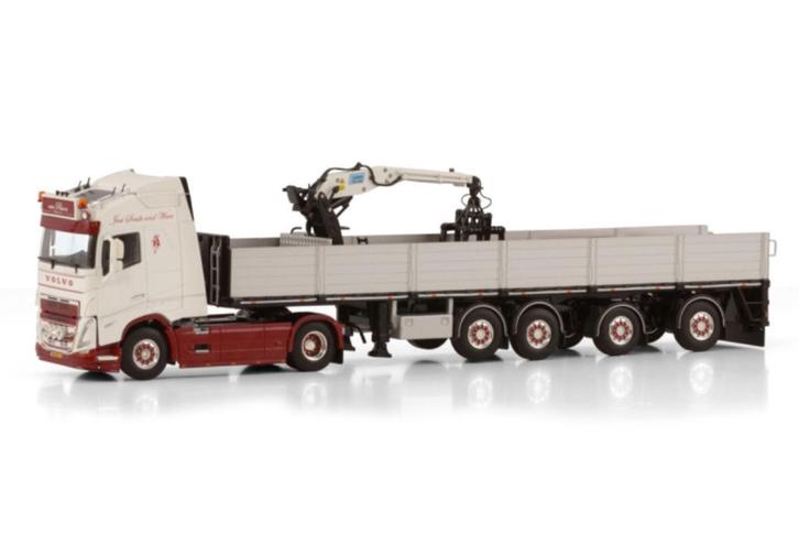 Van Rhoon Transport; VOLVO FH5 GLOBETROTTER 4X2 BRICK, Hobby en Vrije tijd, Modelauto's | 1:50, Nieuw, Bus of Vrachtwagen, Wsi