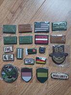 Bundel van 20 patches, Ophalen of Verzenden, Landmacht, Nederland, Embleem of Badge