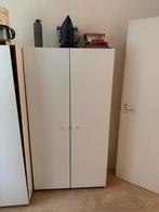 Witte Kast met Deuren en Planken, Kunststof, Zo goed als nieuw, 150 tot 200 cm, 25 tot 50 cm
