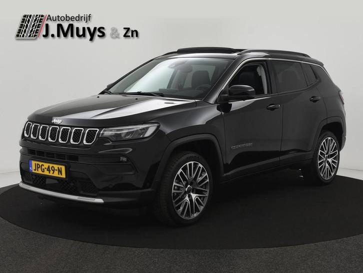 Jeep Compass 1.5T e-Hybrid Limited PANODAK|WINTERPACK|ACC|BL, Auto's, Jeep, Bedrijf, Te koop, Compass, 360° camera, ABS, Achteruitrijcamera