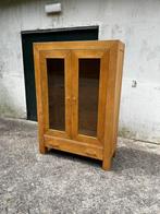 Buffetkast | vitrinekast | blank eiken, Huis en Inrichting, Kasten | Buffetkasten, Ophalen, ;, Gebruikt, ;