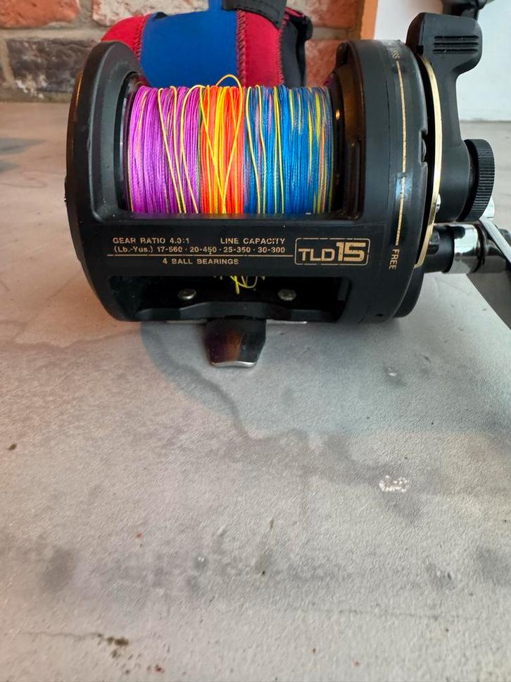 Shimano TLD 15 reel, Watersport en Boten, Hengelsport | Zeevissen, Zo goed als nieuw, Molen, Ophalen