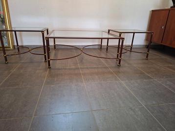 Design salontafel met bijzettafeltjes Italië  beschikbaar voor biedingen