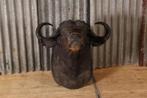 Antieke decoratie Waterbuffel hoofd/ buffel vintage nr8198, Ophalen of Verzenden, Nieuw, Wild dier, Gewei of Kop